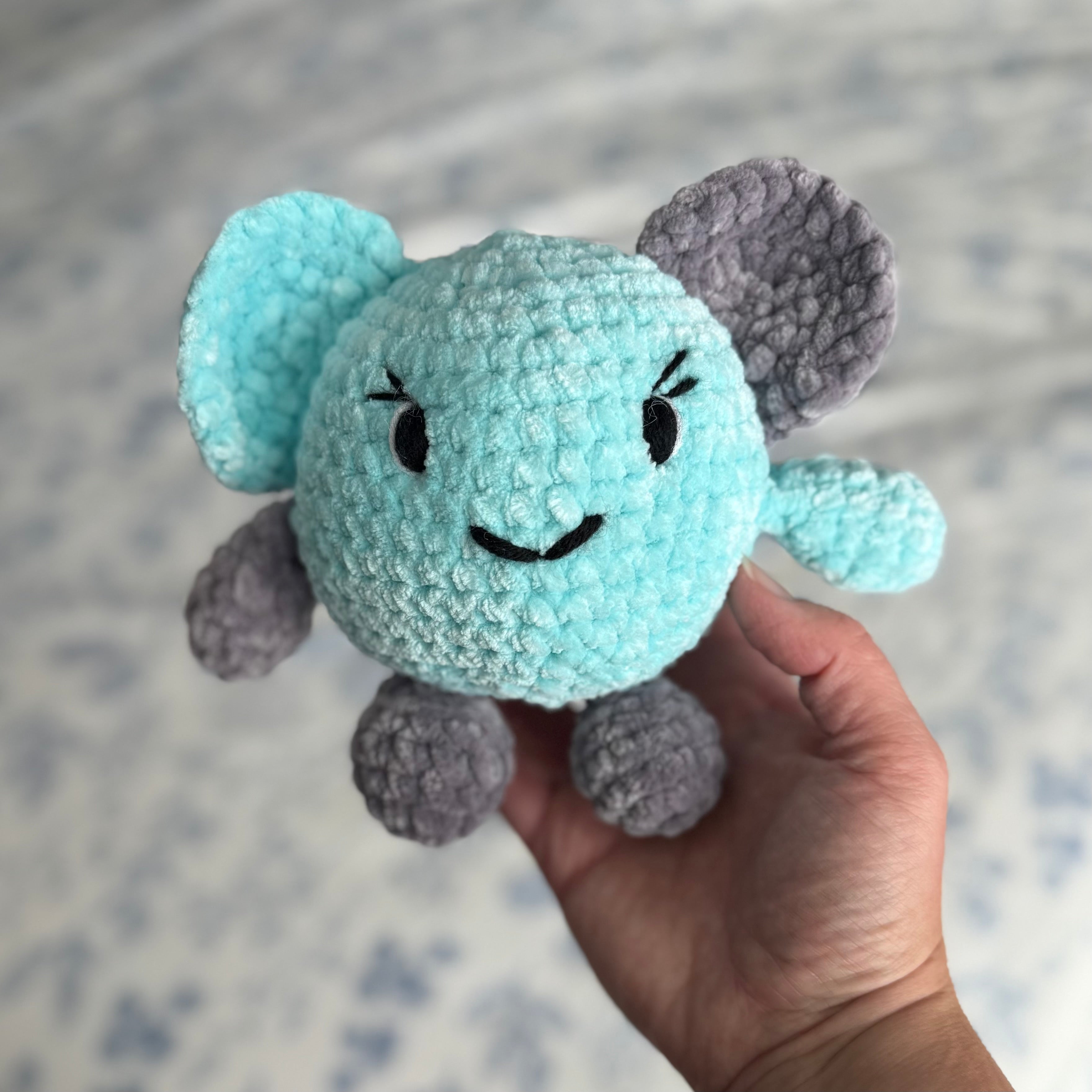 Blue/Gray Mouse Plushie