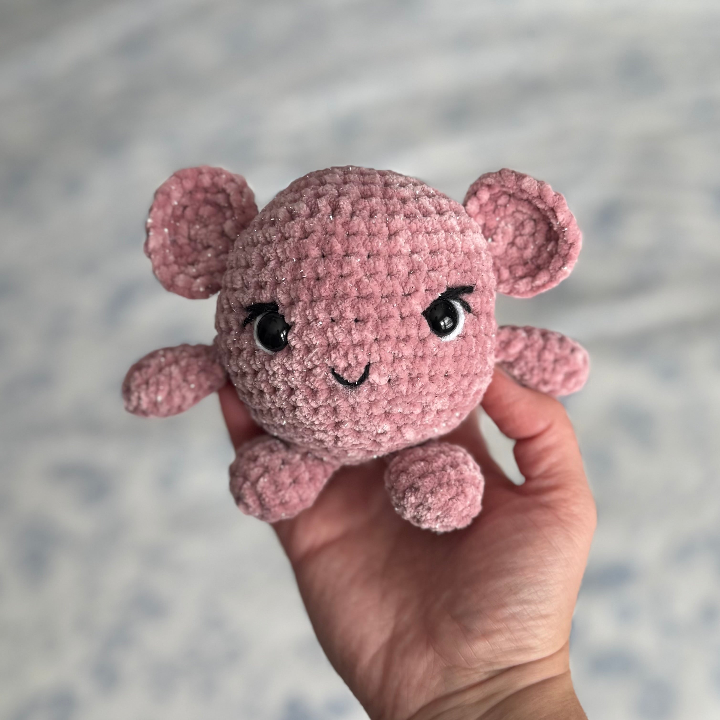 Pink Mouse Plushie