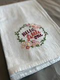 Little One - Hand Embroidered Dish Towel